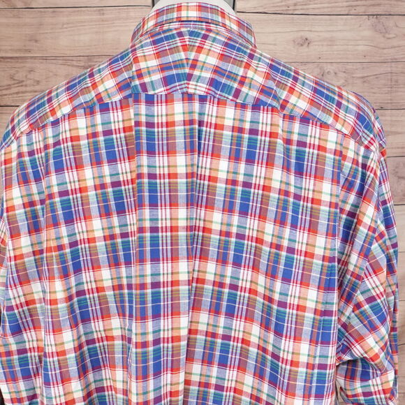 CHARLES TYRWHITT WEEKEND CLASSIC FIT LINEN BLEND BUTTON DOWN SHIRT MENS 2XL XXL - Picture 5 of 7